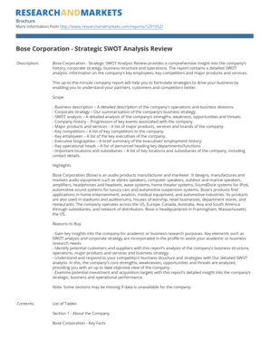 bose swot analysis