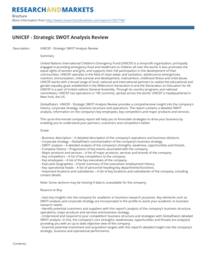 unicef swot analysis