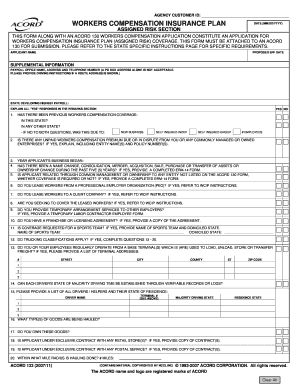 Workers Compensation Insurance Plan Application