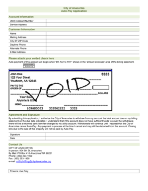 City of Anacortes Auto-Pay Application