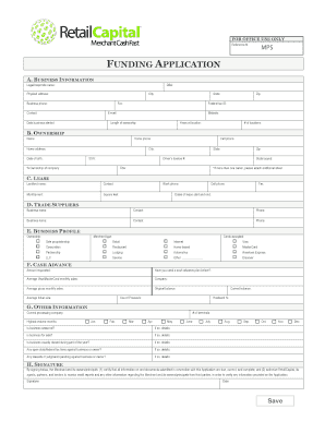 Mercury Credit Card Processing Pre-Application