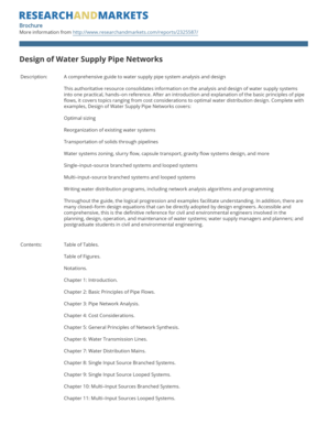 Design of Water Supply Pipe Networks