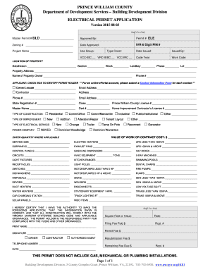 Electrical Permit Application