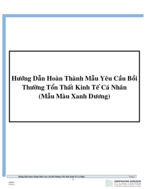 Deepwater Horizon Economic Claim Form