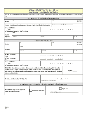 Deepwater Horizon Claim Form