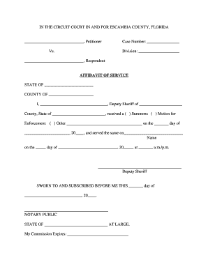 Affidavit of Service