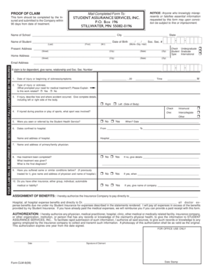 Proof of Claim Form