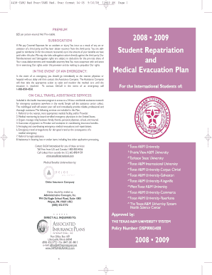Texas A&M University Medical Evacuation and Repatriation Benefit
