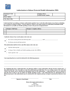 Authorization to Release Protected Health Information
