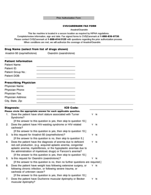 CVS Caremark Prior Authorization Form