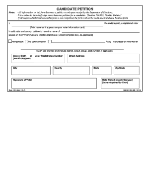 Candidate Petition Form