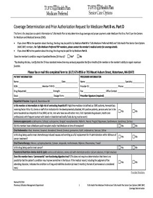 Coverage Determination and Prior Authorization Request for Medicare Part B vs. Part D