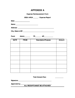 Expense Reimbursement Form