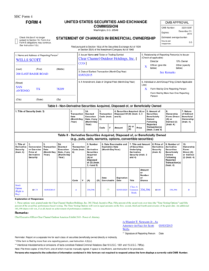 SEC Form 4 Statement of Changes in Beneficial Ownership