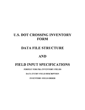 US DOT Crossing Inventory Form