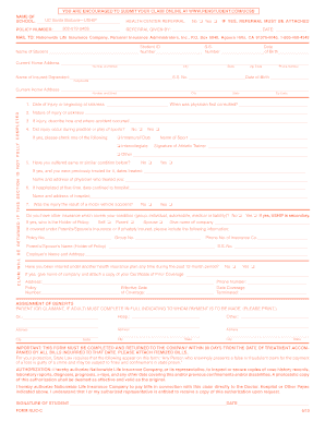 UCSB Student Health Insurance Claim Form