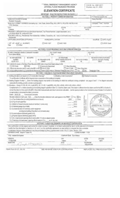 FEMA Elevation Certificate