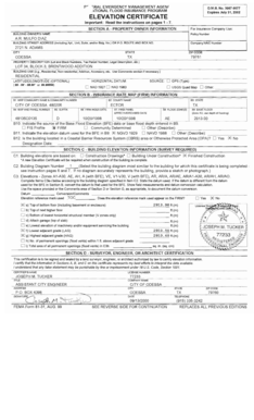 Elevation Certificate