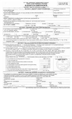FEMA Elevation Certificate