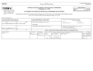 Form 4 Statement of Changes in Beneficial Ownership