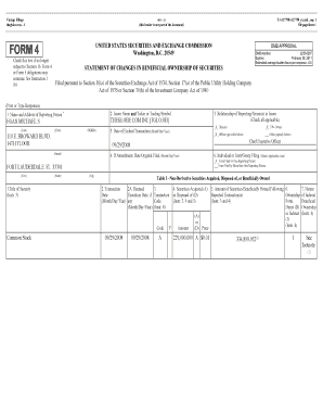 SEC Form 4 Statement of Changes in Beneficial Ownership