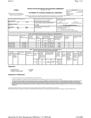 Form 4 Statement of Changes in Beneficial Ownership
