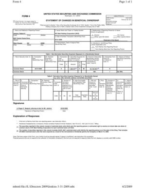 SEC Form 4 Statement of Changes in Beneficial Ownership