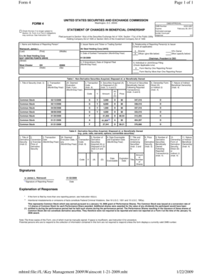 Form 4 Statement of Changes in Beneficial Ownership