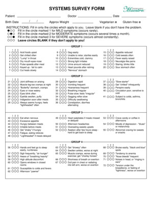 Systems Survey Form