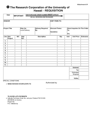 Purchase Order Template