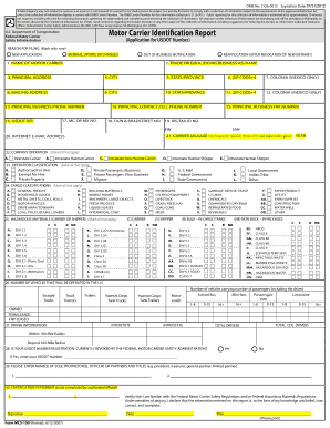 Application for USDOT Number