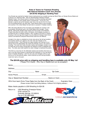 Freestyle Wrestling Rules and Tactics DVD
