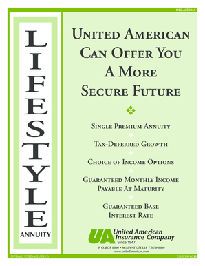 United American Lifestyle Annuity Application
