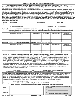 ALLIANCE CASH BALANCE ACCOUNT in the Phillips 66