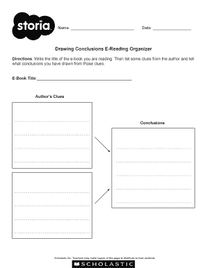 Drawing Conclusions E-Reading Organizer