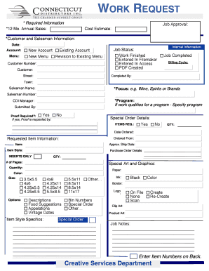 Work Request Form