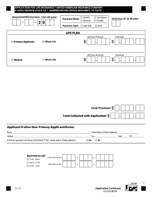 Life Insurance Application Form