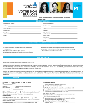 Donation Form DONOR INFORMATION ONE - bdrd umontreal