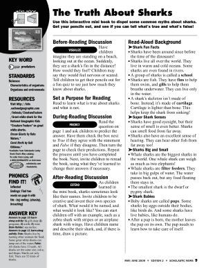 Shark Facts Mini Book