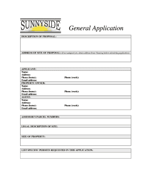 Washington Building Permit Application