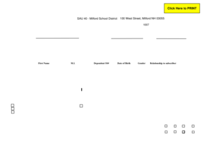 Employee Enrollment Change Form
