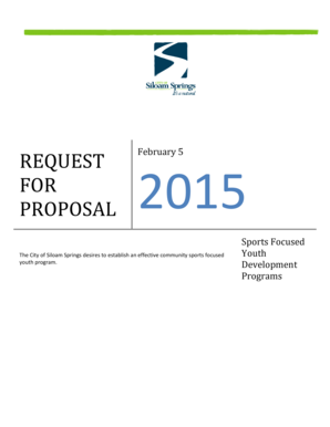 REQUEST FOR PROPOSAL Sports Focused Youth Development Programs