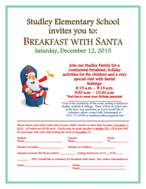 2015 Breakfast with Santa invitation - attleboroschoolscom