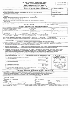 FEMA Elevation Certificate