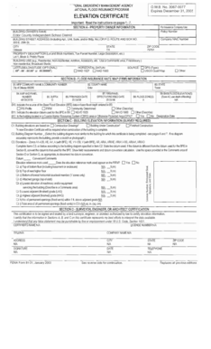 FEMA Elevation Certificate