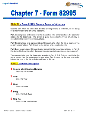 Secure Power of Attorney for Vehicle Title
