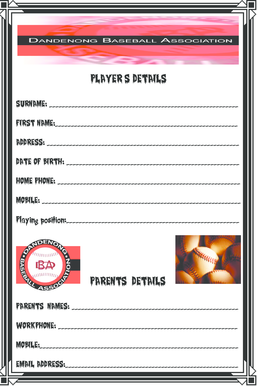 Player Registration Form