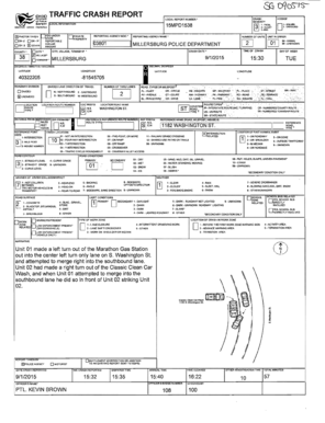 Police Crash Report Form
