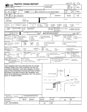 Traffic Crash Report Form