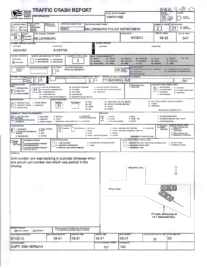 Traffic Crash Report Form